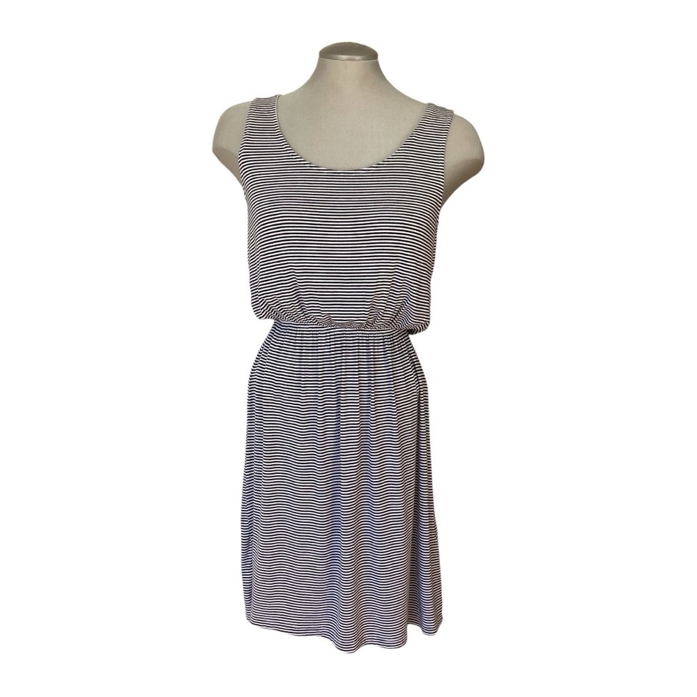 H&M Dress Sleeveless Black and White Stripes Size Small